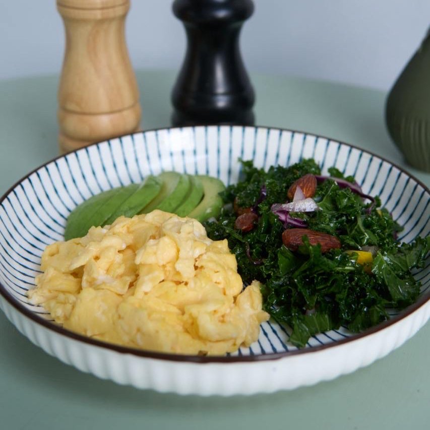 Avocado kale bowl at The Lunch Box Cafe